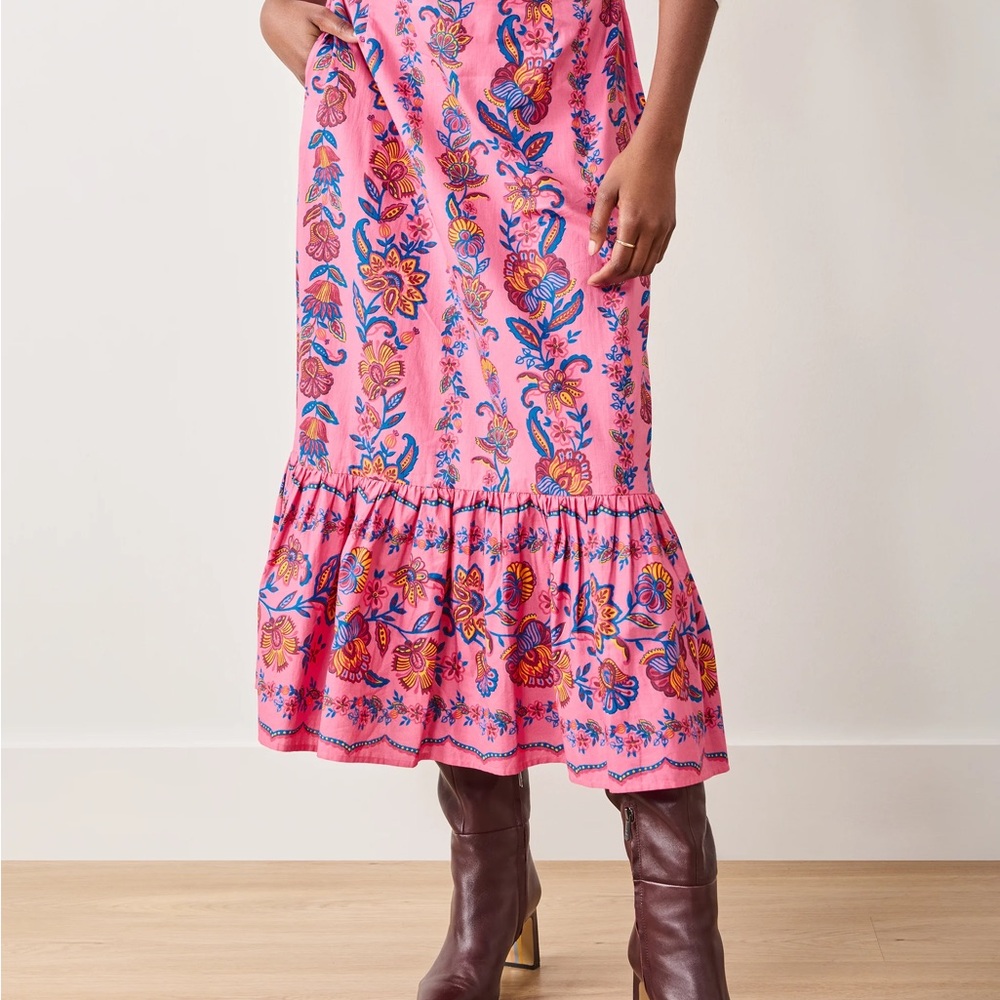 NWT Printfresh 3X Folklore Flowers - Victoria Skirt - Bright Rose